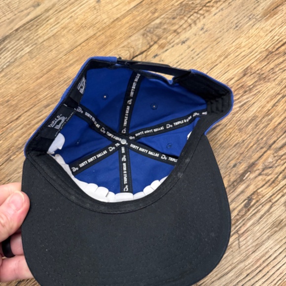 Triple D Dallas Blue and Black Preowned OSFM Ball Cap Hat - Picture 5 of 5